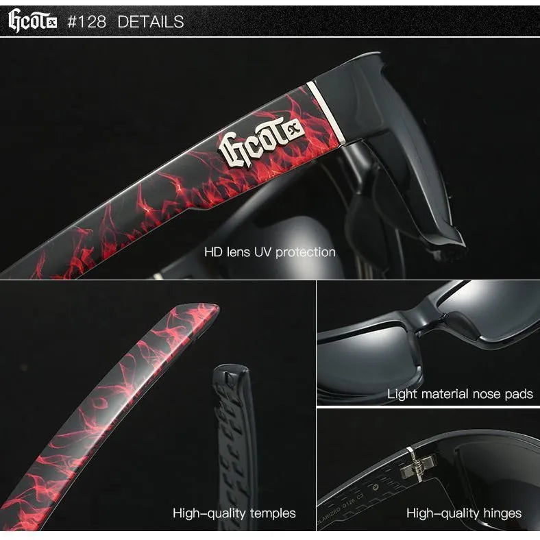 Vintage Punk Hip-Hop Style G128 Polarized Sunglasses