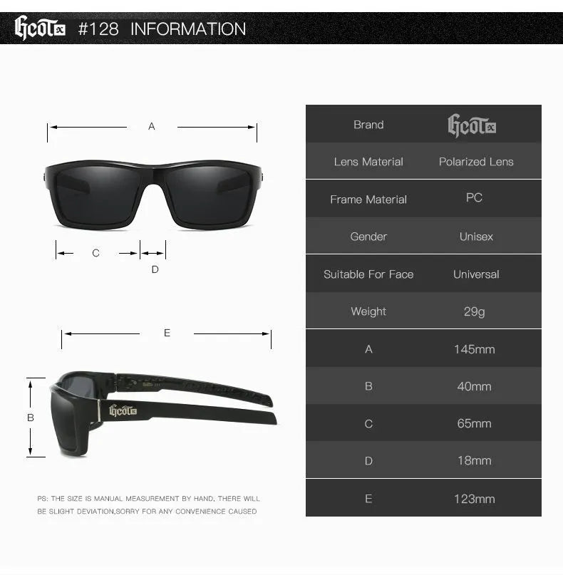 Vintage Punk Hip-Hop Style G128 Polarized Sunglasses