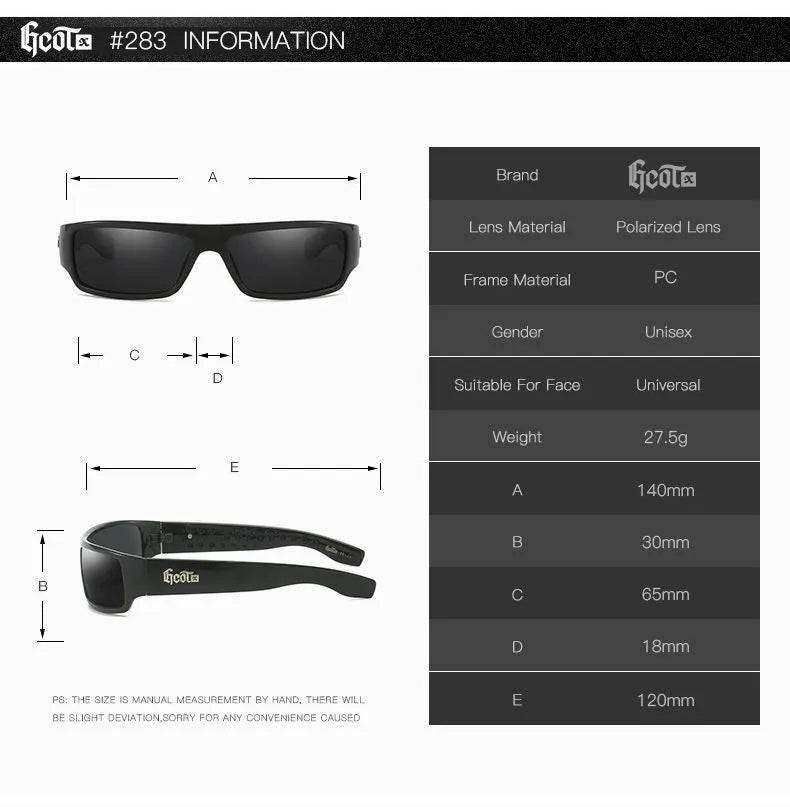 Vintage Punk Hip-Hop Style G283 Polarized Sunglasses