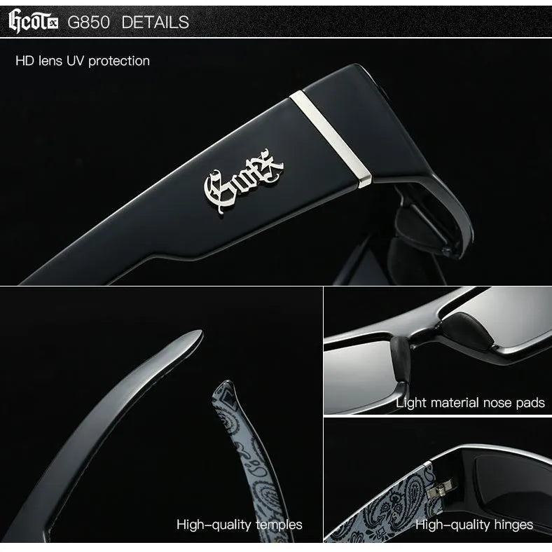 Vintage Punk Hip-Hop Style G850 Polarized Sunglasses