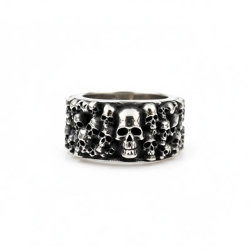 Vintage Punk Skull Stainless Steel Ring