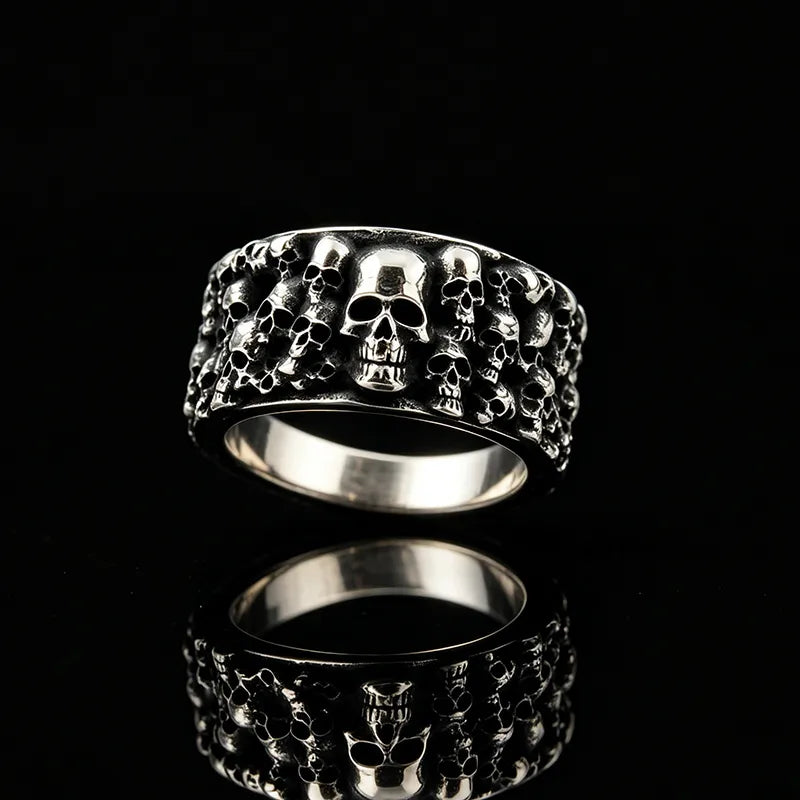 Vintage Punk Skull Stainless Steel Ring