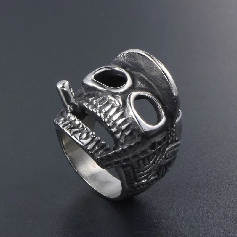 Vintage Skull Stainless Steel Ring