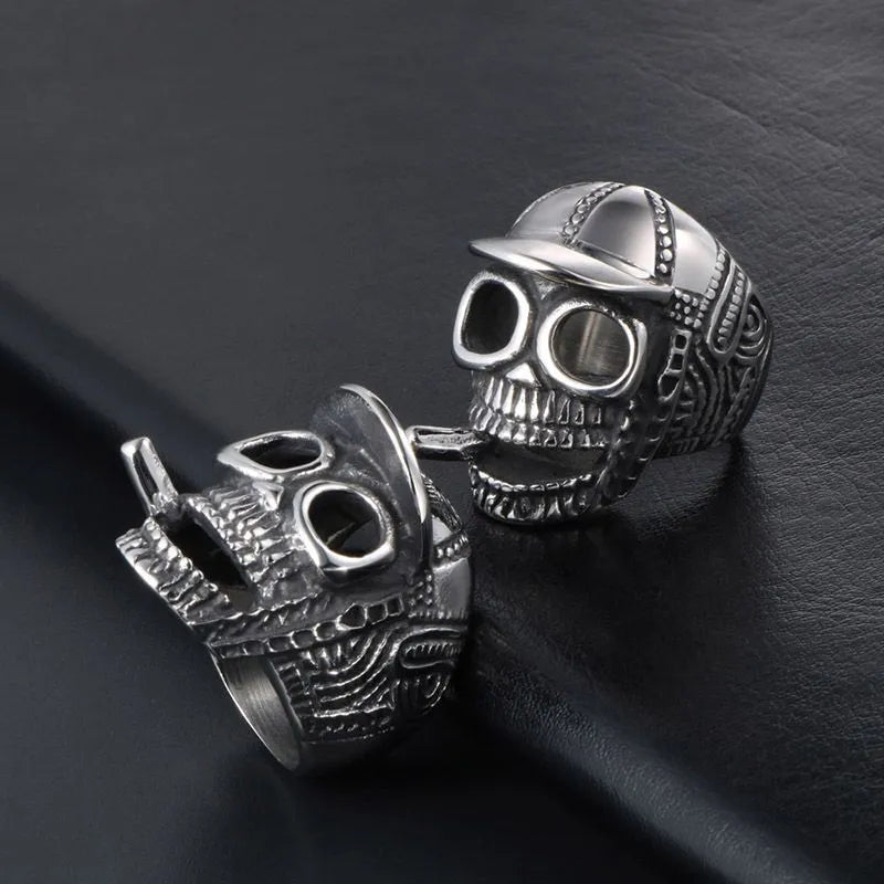 Vintage Skull Stainless Steel Ring