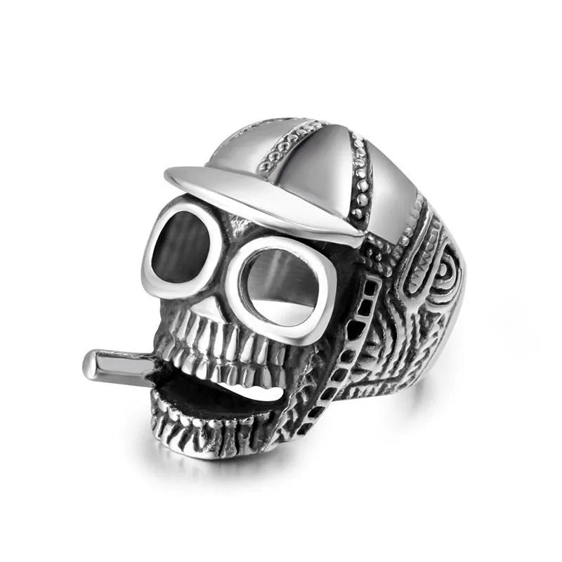 Vintage Skull Stainless Steel Ring