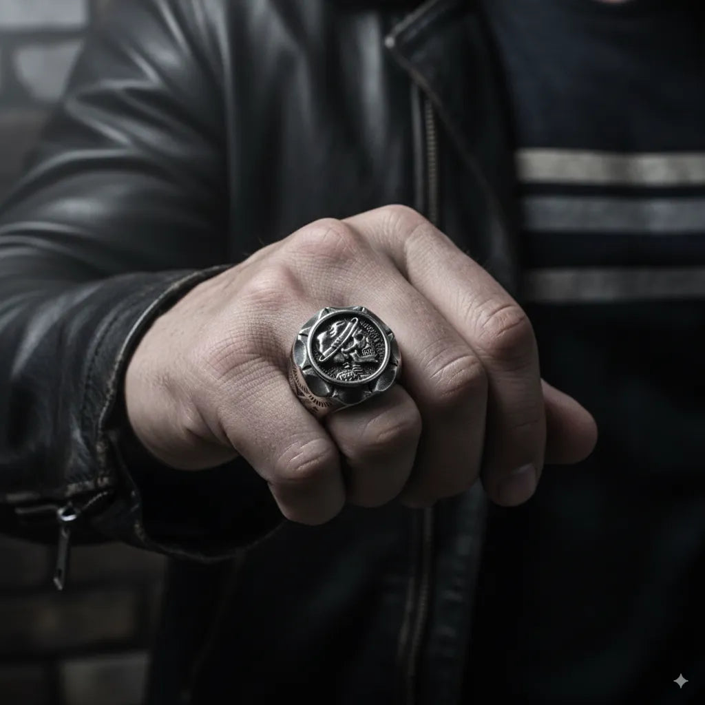 Vintage Skull Stainless Steel Ring