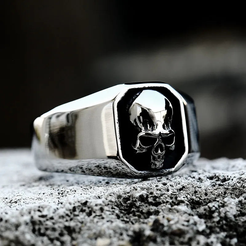 Punk Stainless Steel Skull Ring