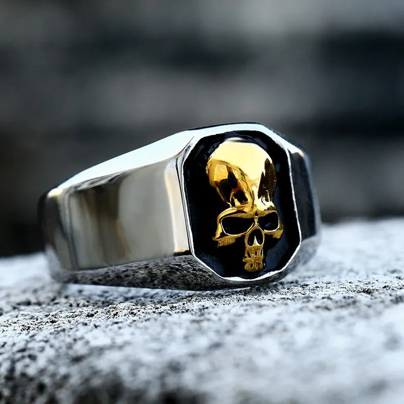 Punk Stainless Steel Skull Ring