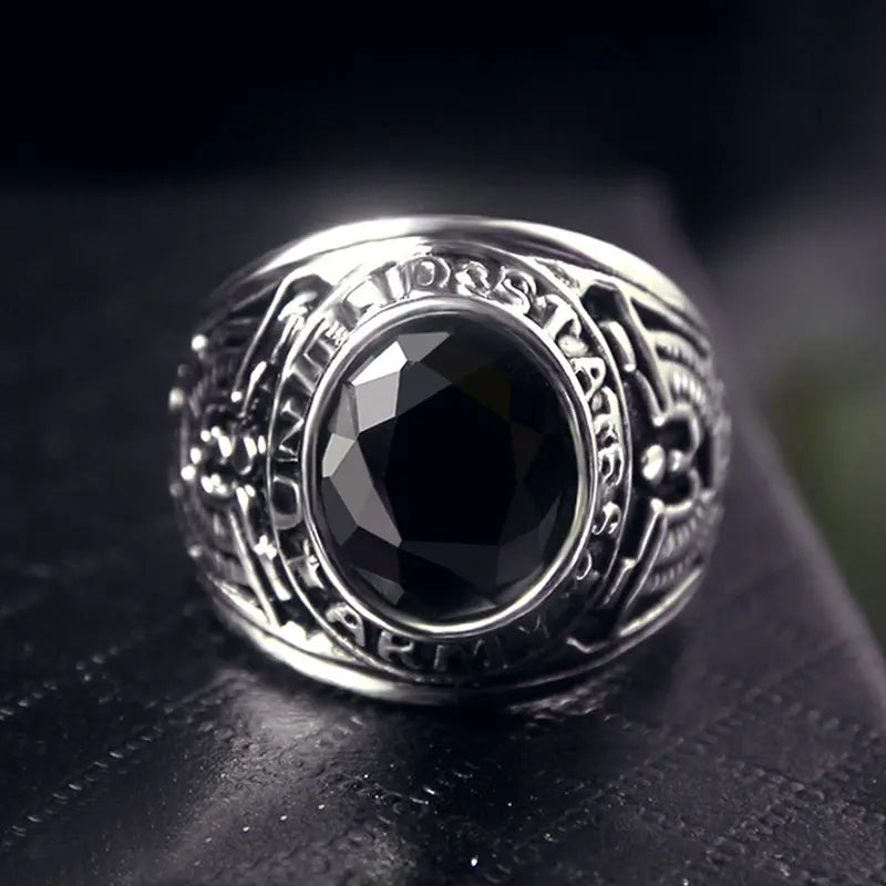 US Army Gemstone Ring
