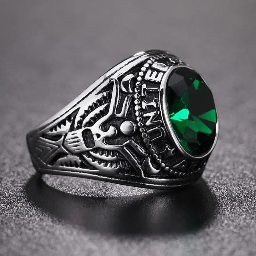 US Army Gemstone Ring