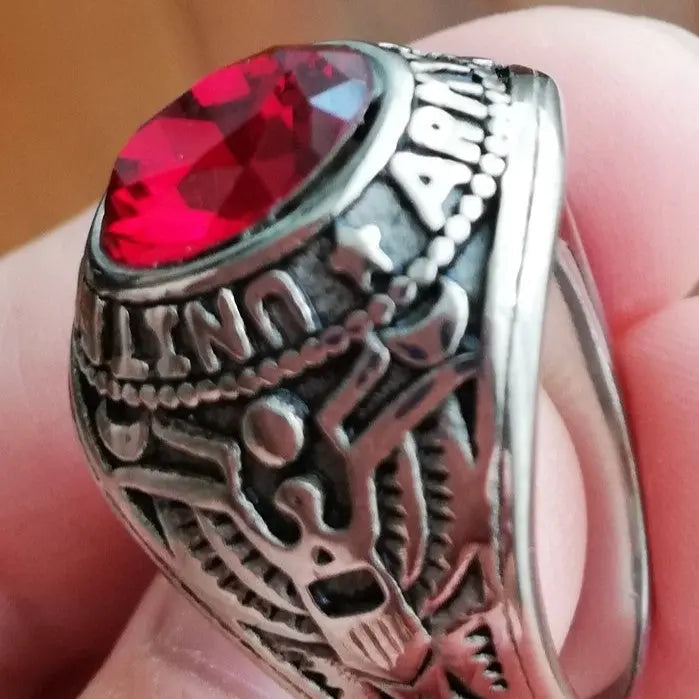 US Army Gemstone Ring