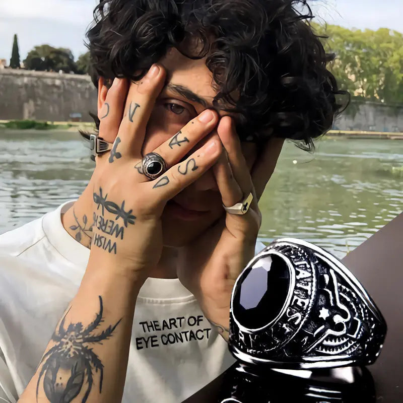 US Army Gemstone Ring