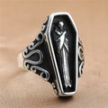 Vampire Coffin Stainless Steel Ring