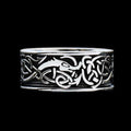 Viking Dragon Celtic Knot Stainless Steel Ring