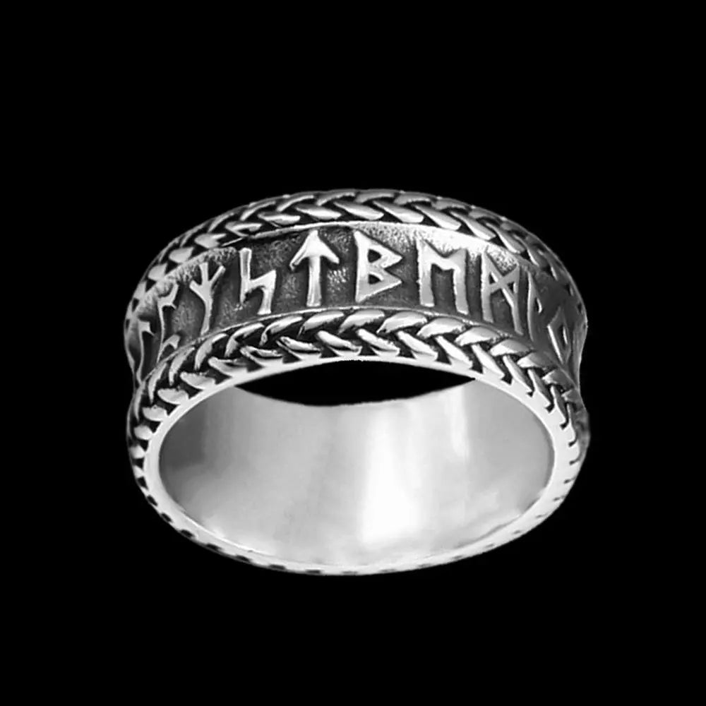 Viking Rune Stainless Steel Vintage Ring