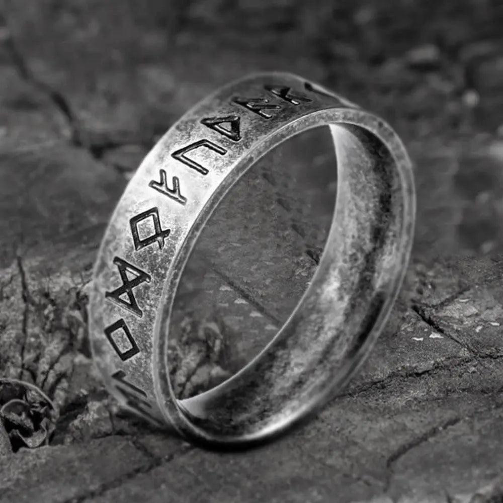 Viking Runes Stainless Steel Ring