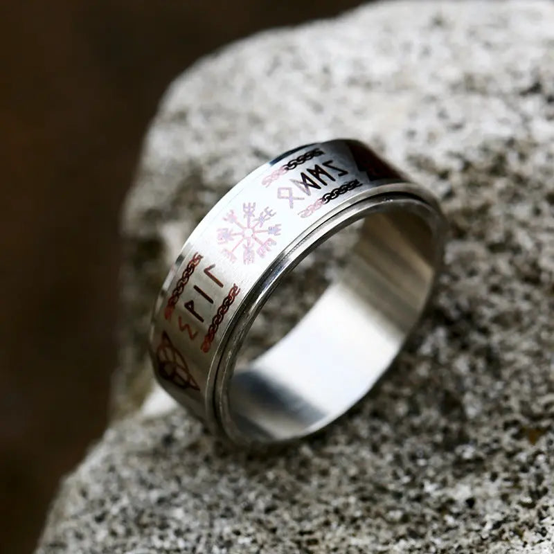 Viking letters Stainless Steel Ring