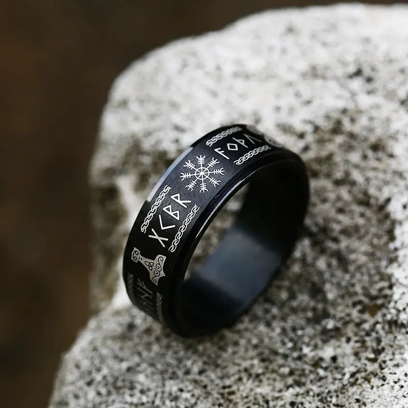 Viking letters Stainless Steel Ring