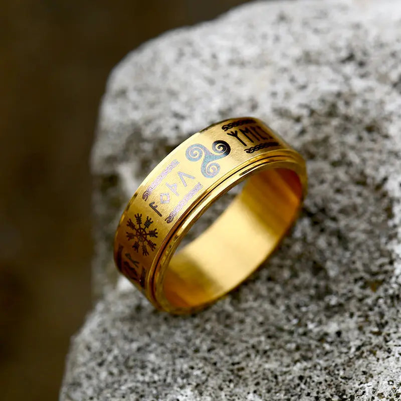 Viking letters Stainless Steel Ring