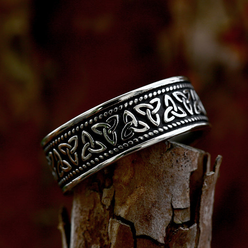 Viking Celtic Knot Stainless Steel Ring