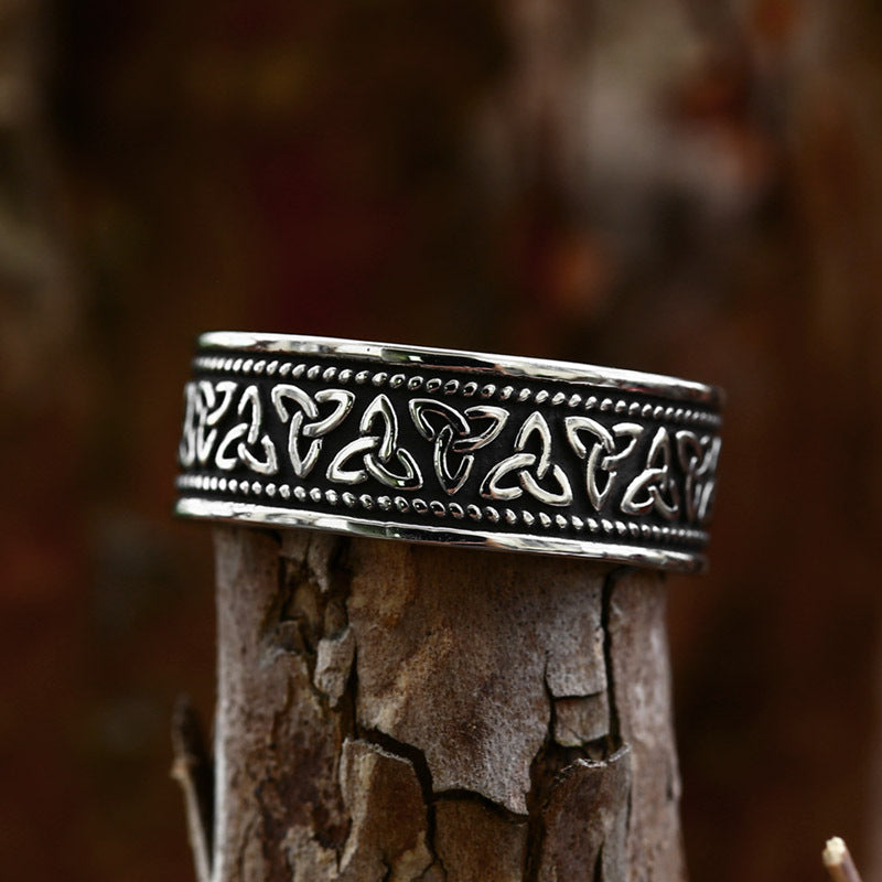 Viking Celtic Knot Stainless Steel Ring