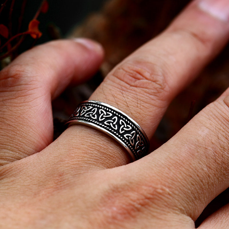 Viking Celtic Knot Stainless Steel Ring