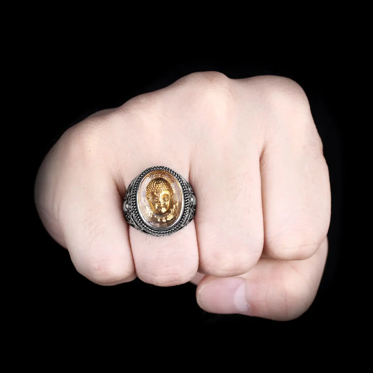 Vintage Buddha Ring