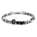 Vintage Cross Pattern Stainless Steel Bracelet
