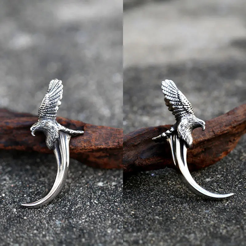 Vintage Eagle Stainless Steel Pendant
