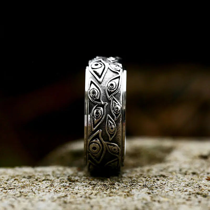 Vintage Eye of God Stainless Steel Ring