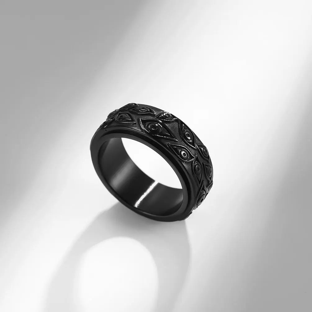 Vintage Eye of God Stainless Steel Ring