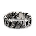 Vintage Floral Stainless Steel Bracelet