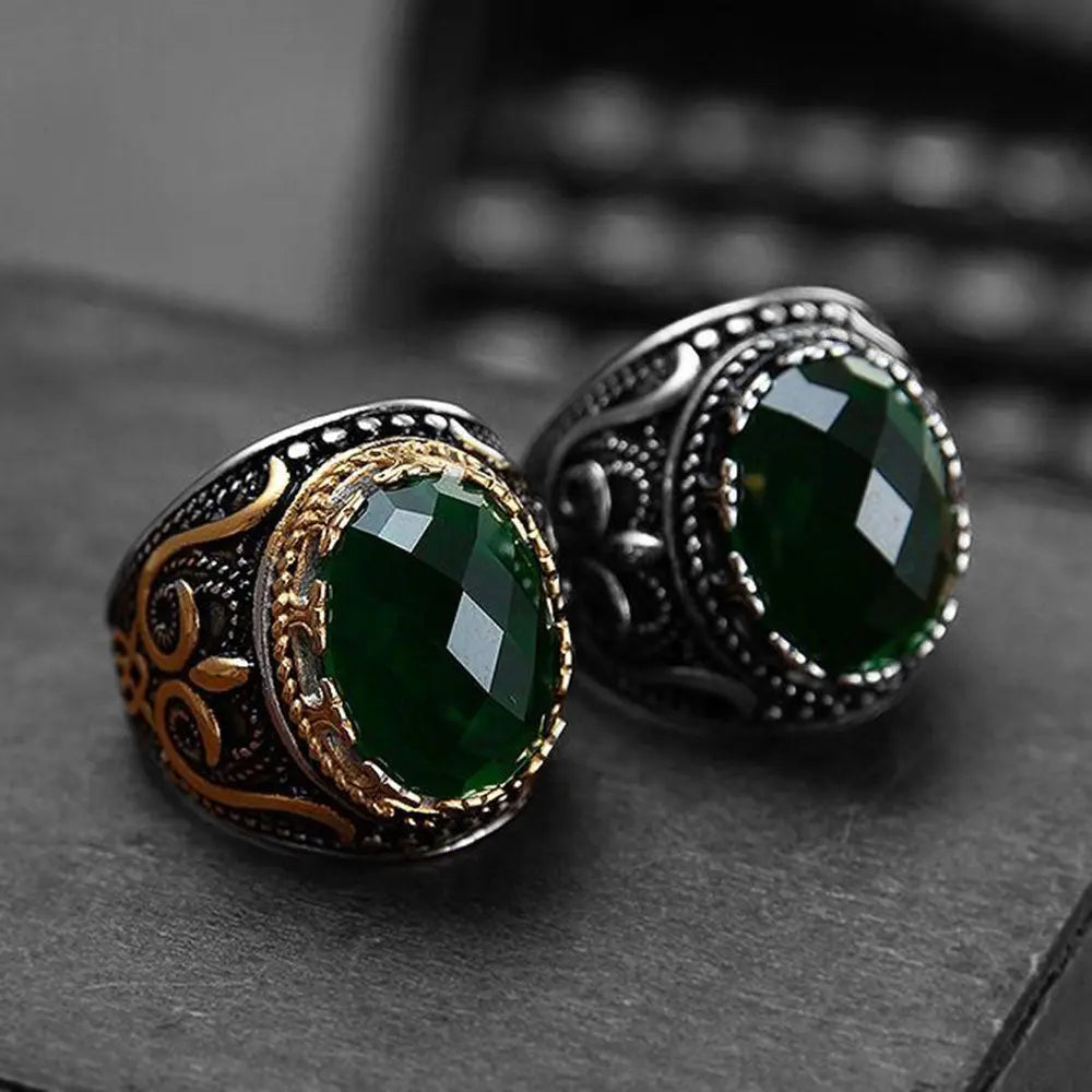 Vintage Palace Emerald Ring
