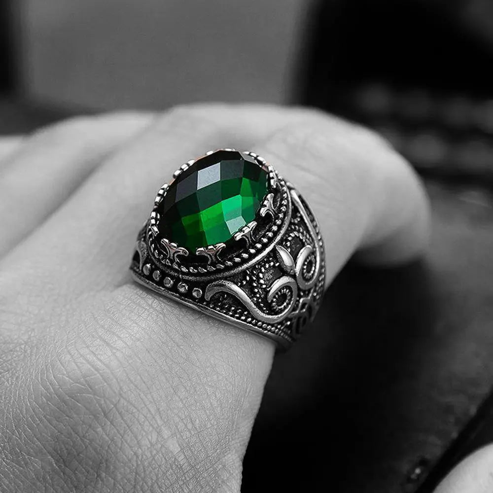 Vintage Palace Emerald Ring