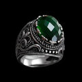 Vintage Palace Emerald Ring