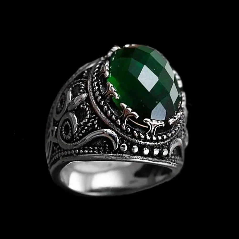 Vintage Palace Emerald Ring