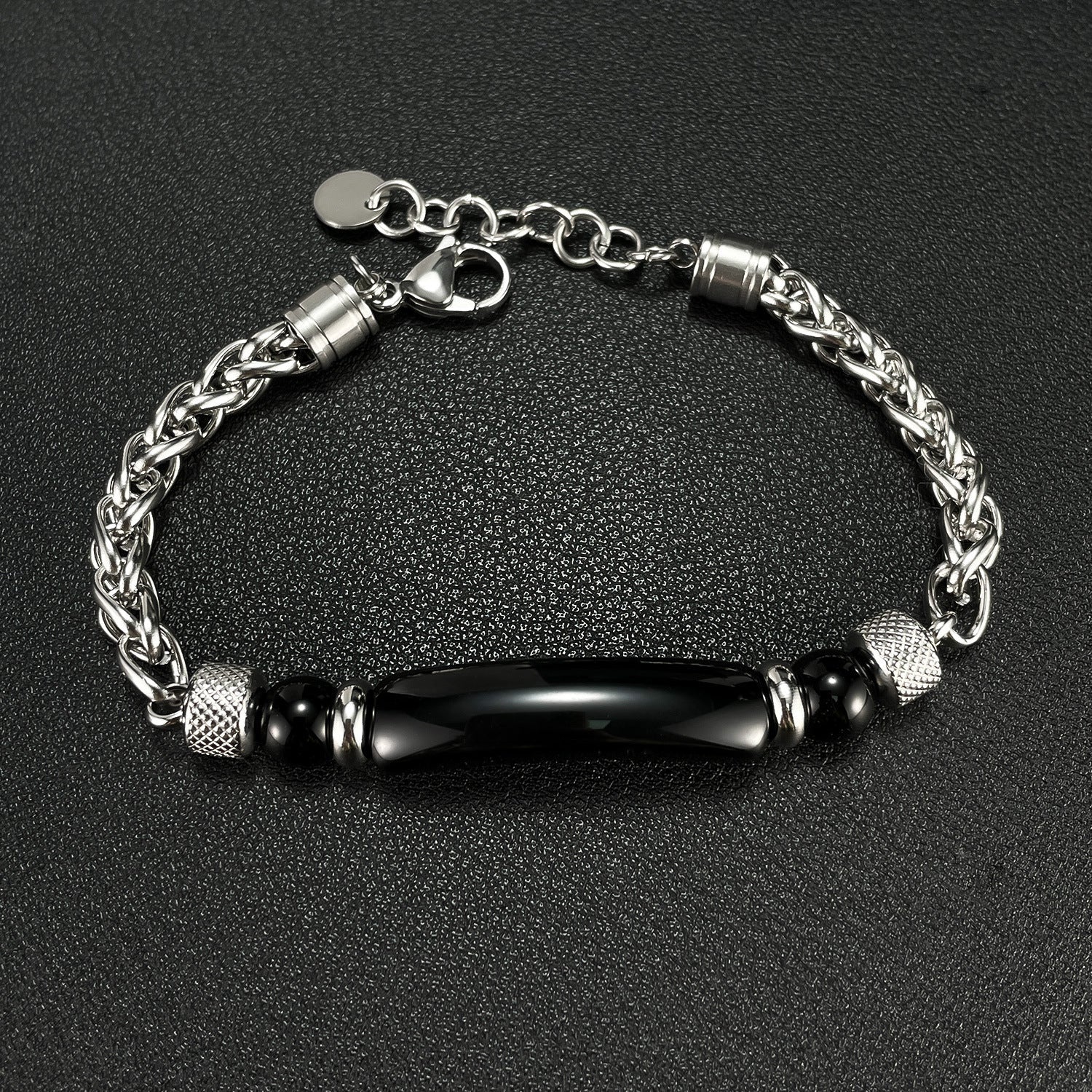 Vintage Chain Tiger Eye Stone Bracelet