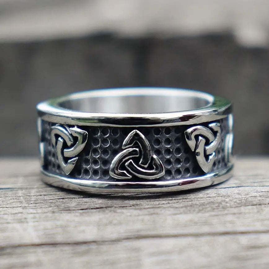 Warrior Triquetra Stainless Steel Ring