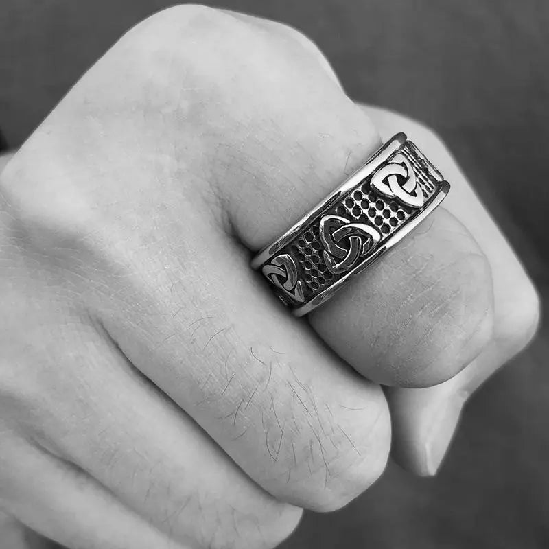 Warrior Triquetra Stainless Steel Ring