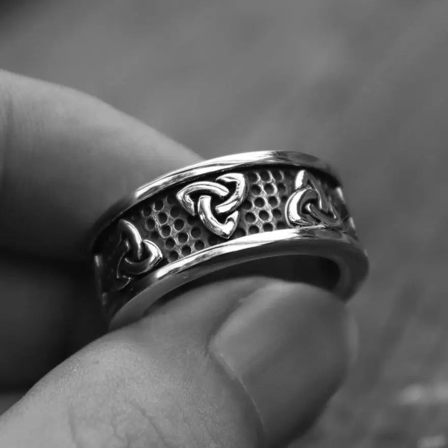 Warrior Triquetra Stainless Steel Ring