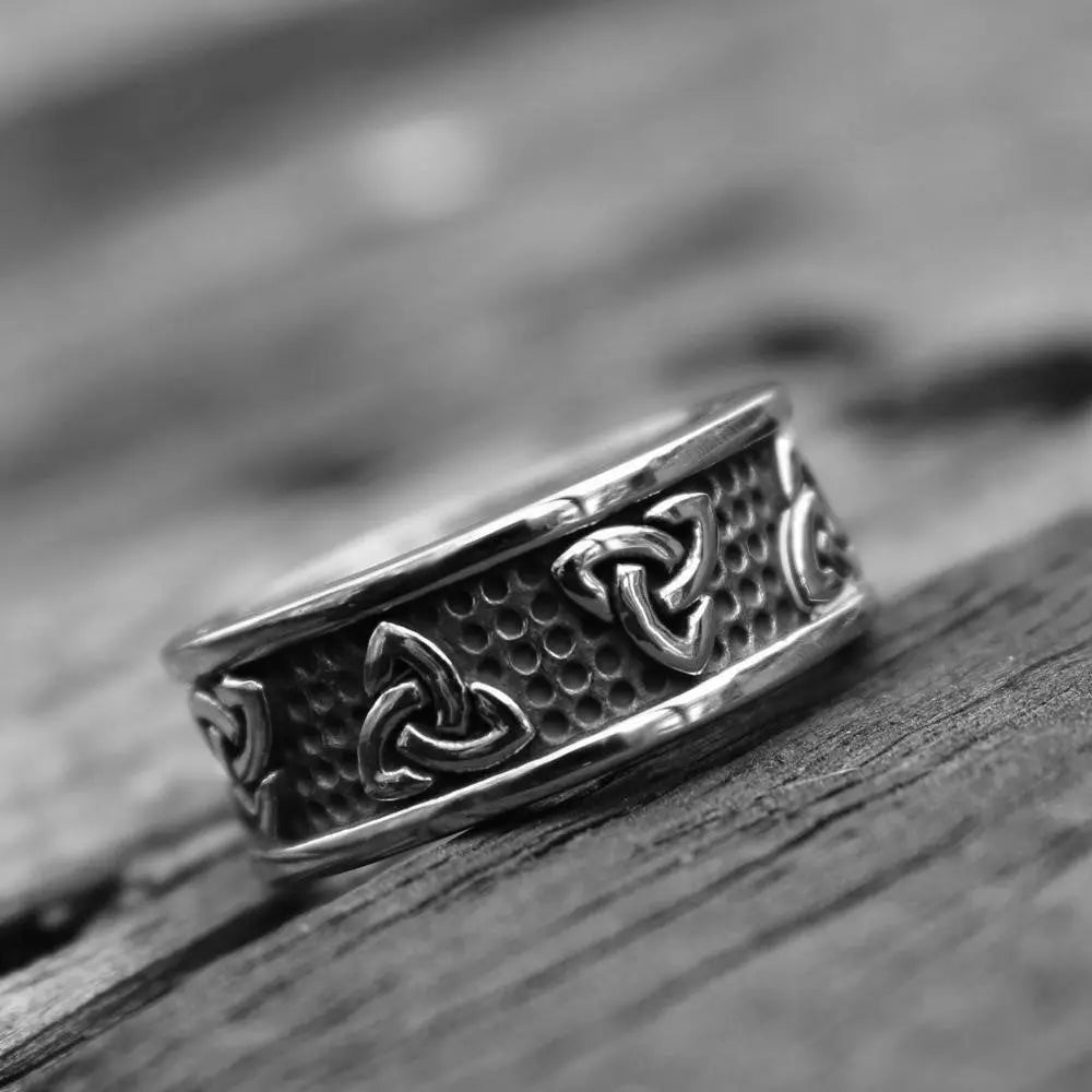 Warrior Triquetra Stainless Steel Ring