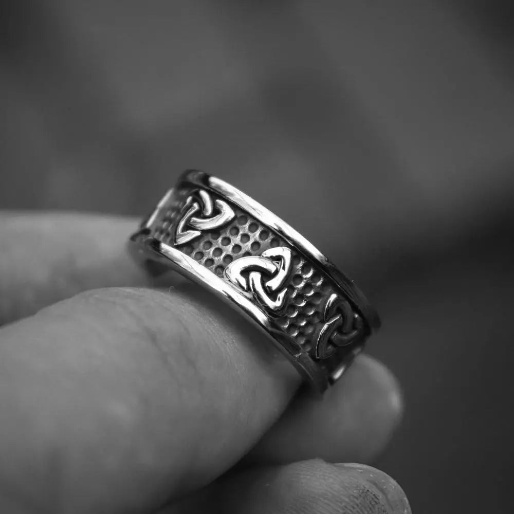 Warrior Triquetra Stainless Steel Ring