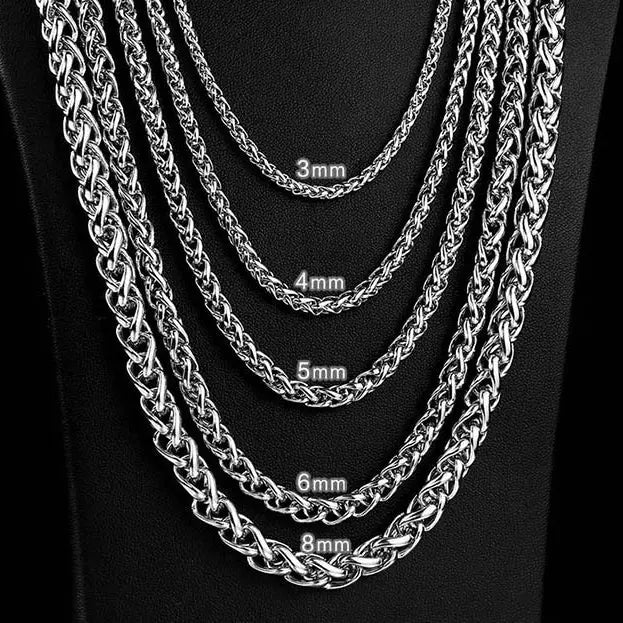 Wheat Ear Chain Stainless Steel Necklace
