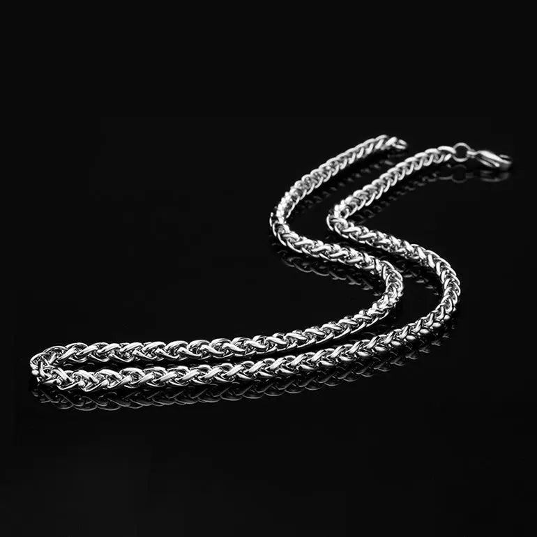 Wheat Ear Chain Stainless Steel Necklace