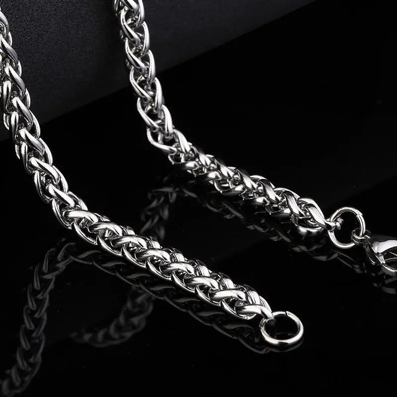 Wheat Ear Chain Stainless Steel Necklace