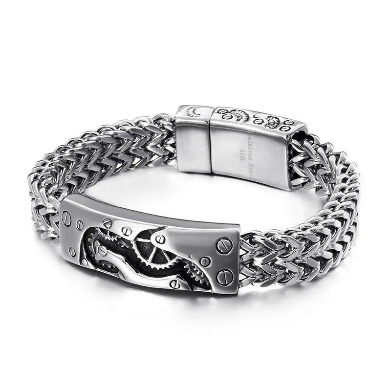 Wheat Link Stainless Steel Bracelet