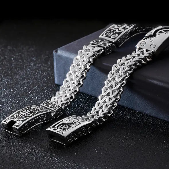 Wheat Link Stainless Steel Bracelet