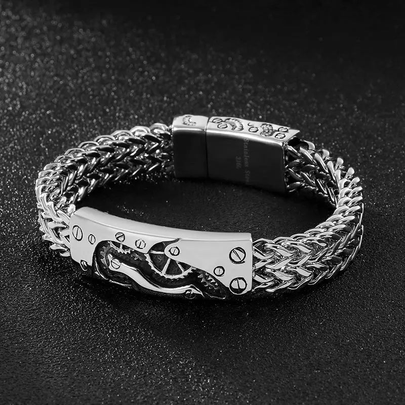 Wheat Link Stainless Steel Bracelet