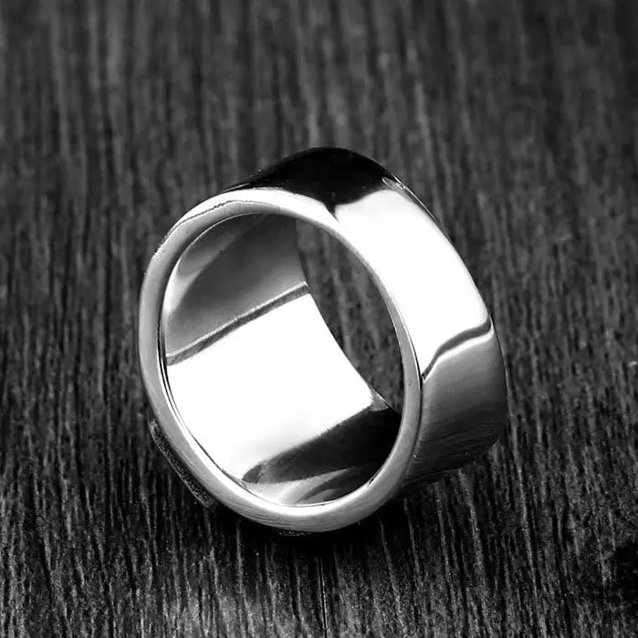 Zircon Stone Stainless Steel Simple Ring