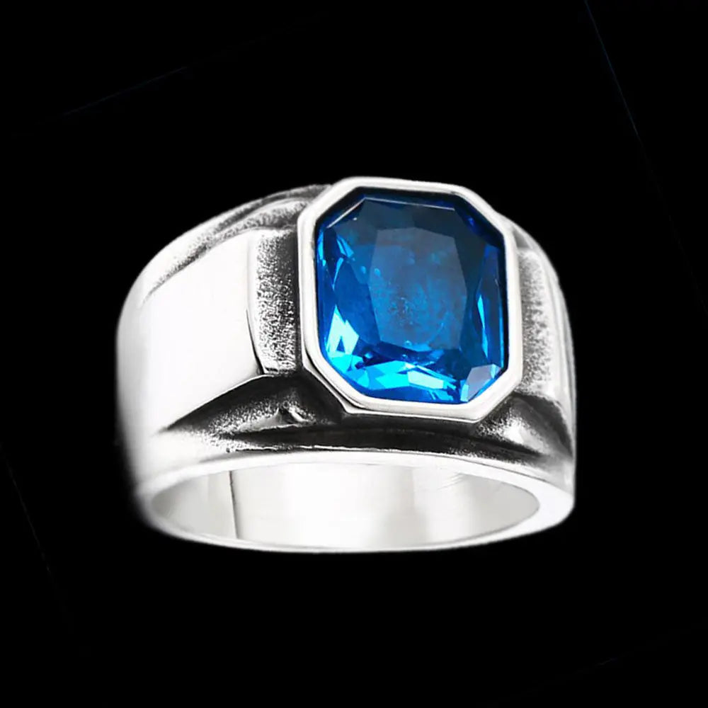 Zircon Stone Stainless Steel Simple Ring